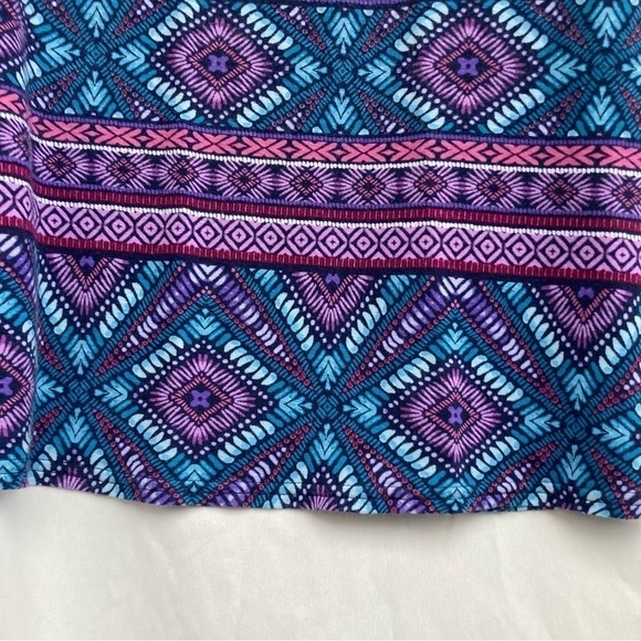 J.Jill blue and purple patterned maxi skirt, size medium petite - Picture 6 of 8